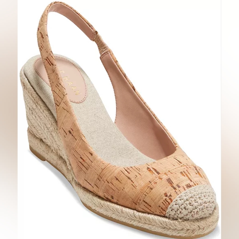 Cole Haan Cloudfeel Slingback Espadrille Wedge Pumps